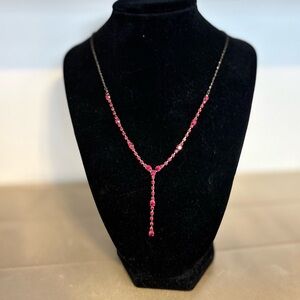 Elegant Red and Black Necklace